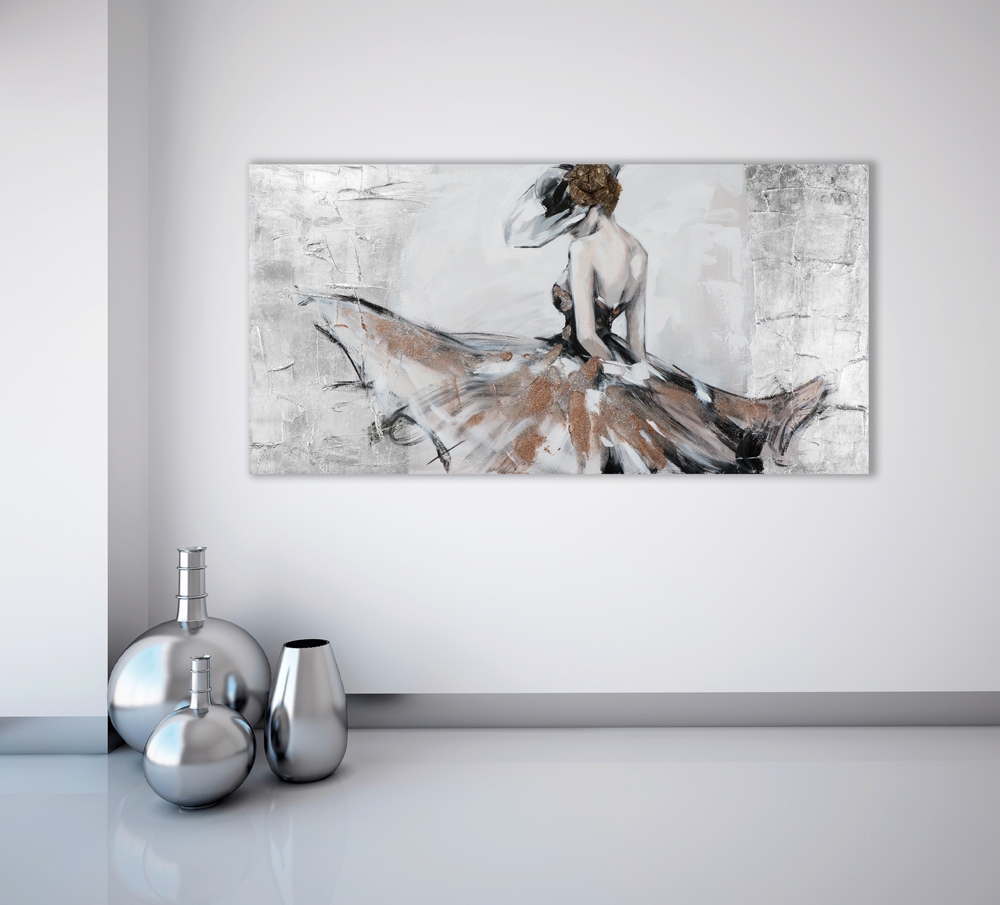 schilderij danseres 70x140