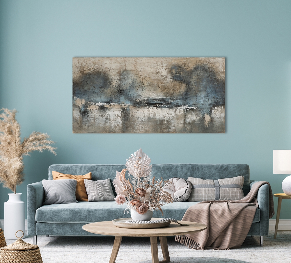 Schilderij abstract 70x140