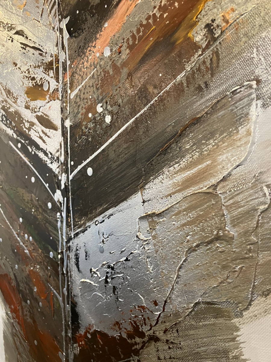 schilderij veer 50x150