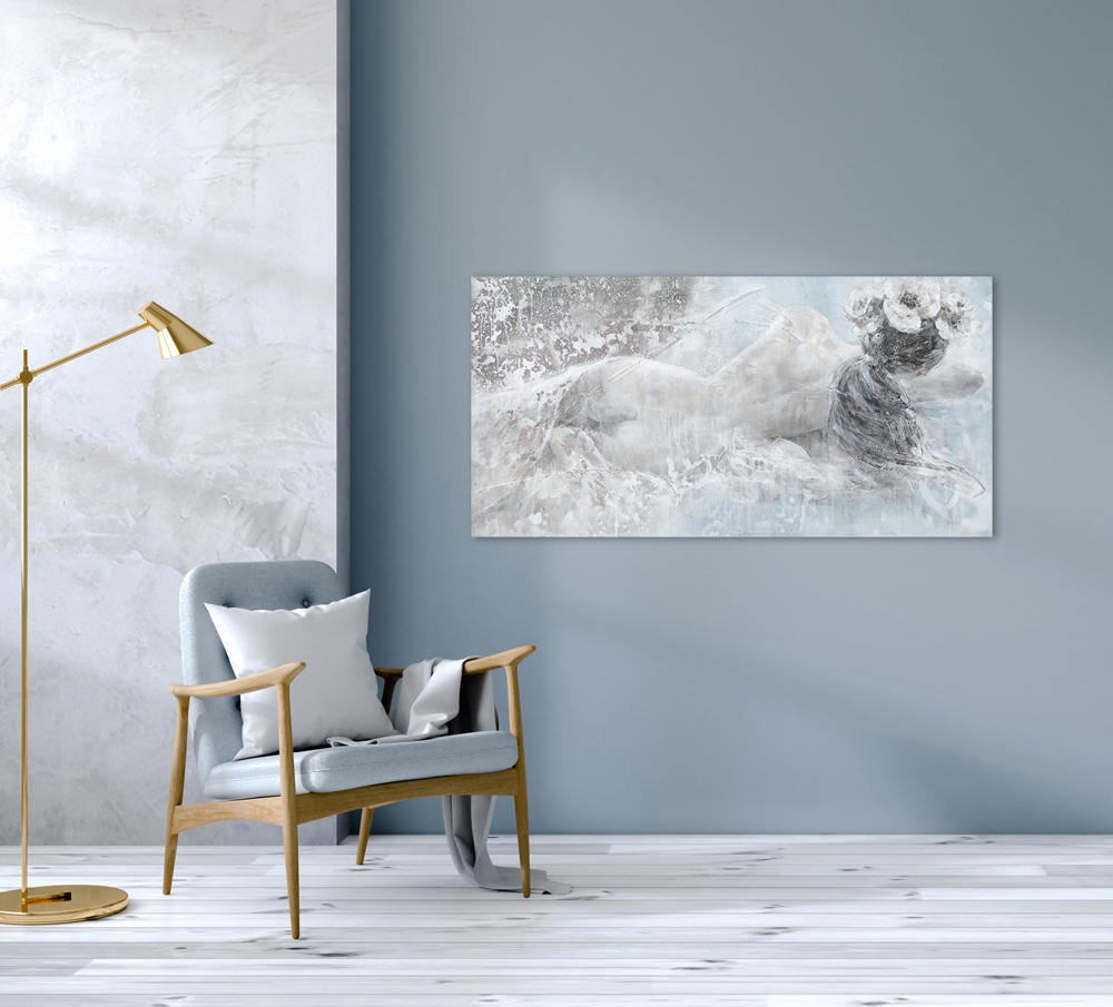 Schilderij nude woman 70x140