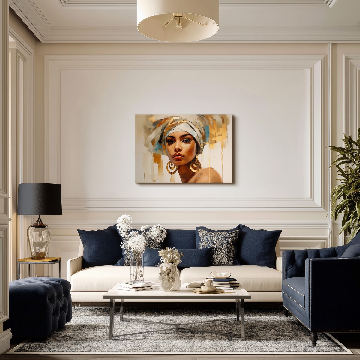 Mesmerizing woman II op canvas 70x100 