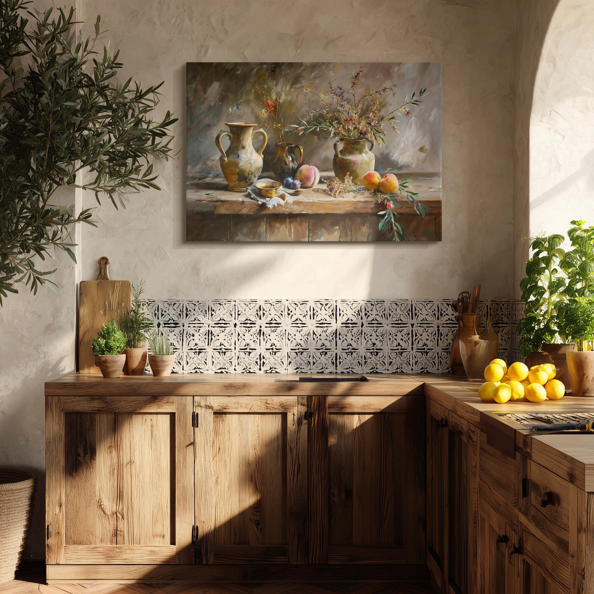 Stilleven op canvas 70x100 