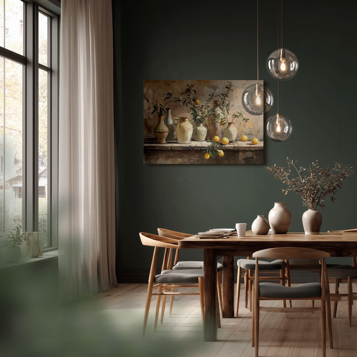 Stilleven citrus op canvas 70x100 