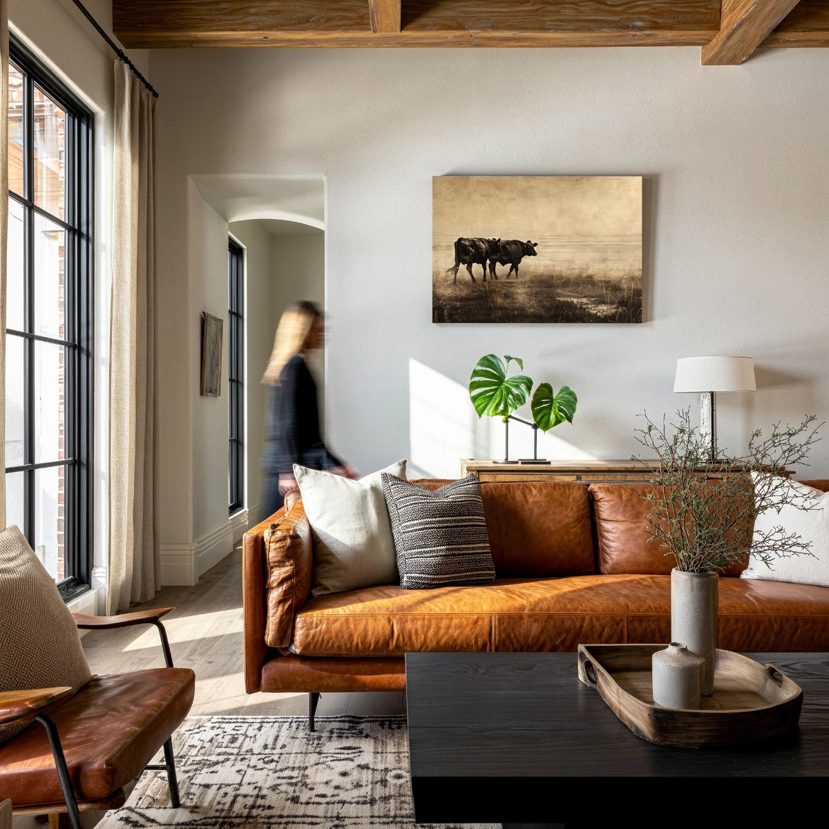Koeien op canvas 70x100 