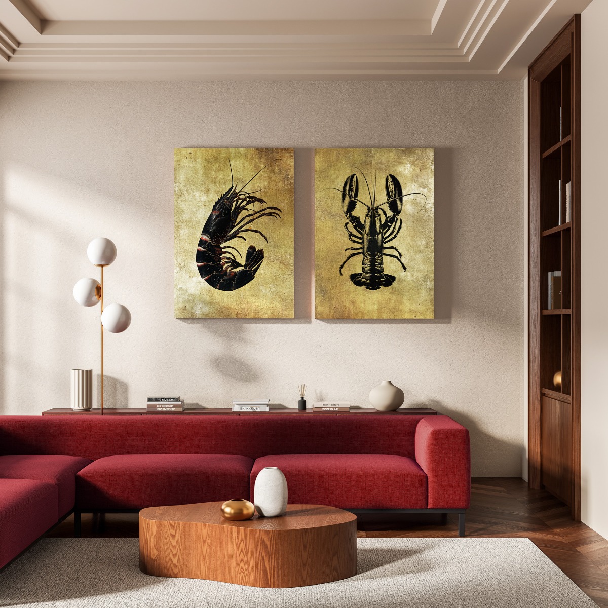 Kreeft op canvas 70x100 