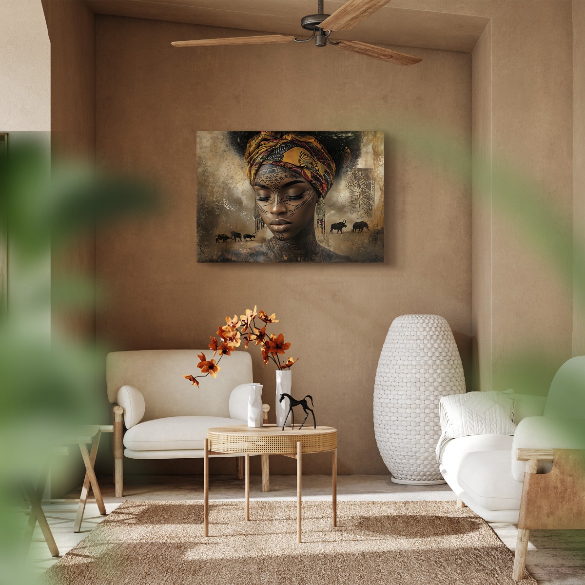 African vibes op canvas 70x100 