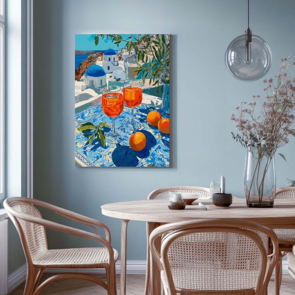 Grieks gevoel op canvas 70x100 