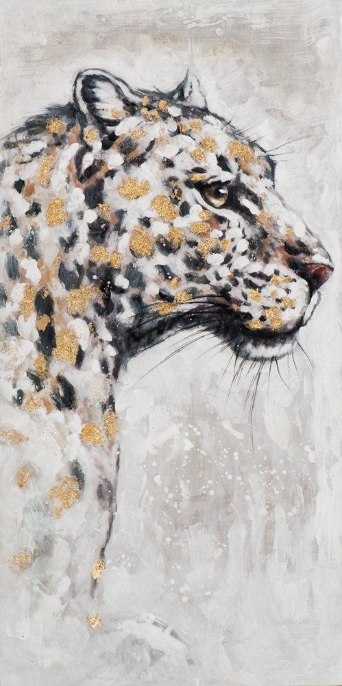Schilderij luipaard 60x120