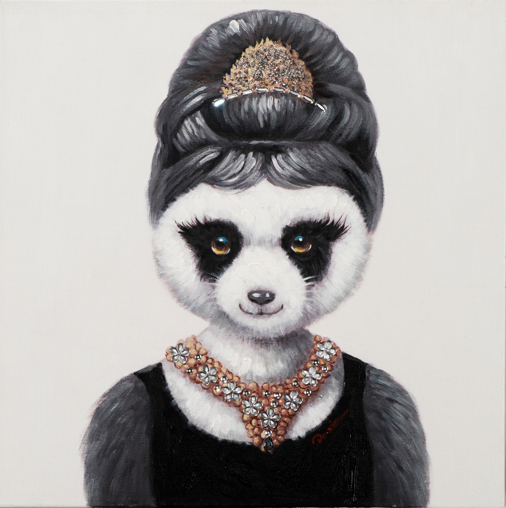 Schilderij pandabeer 60x60