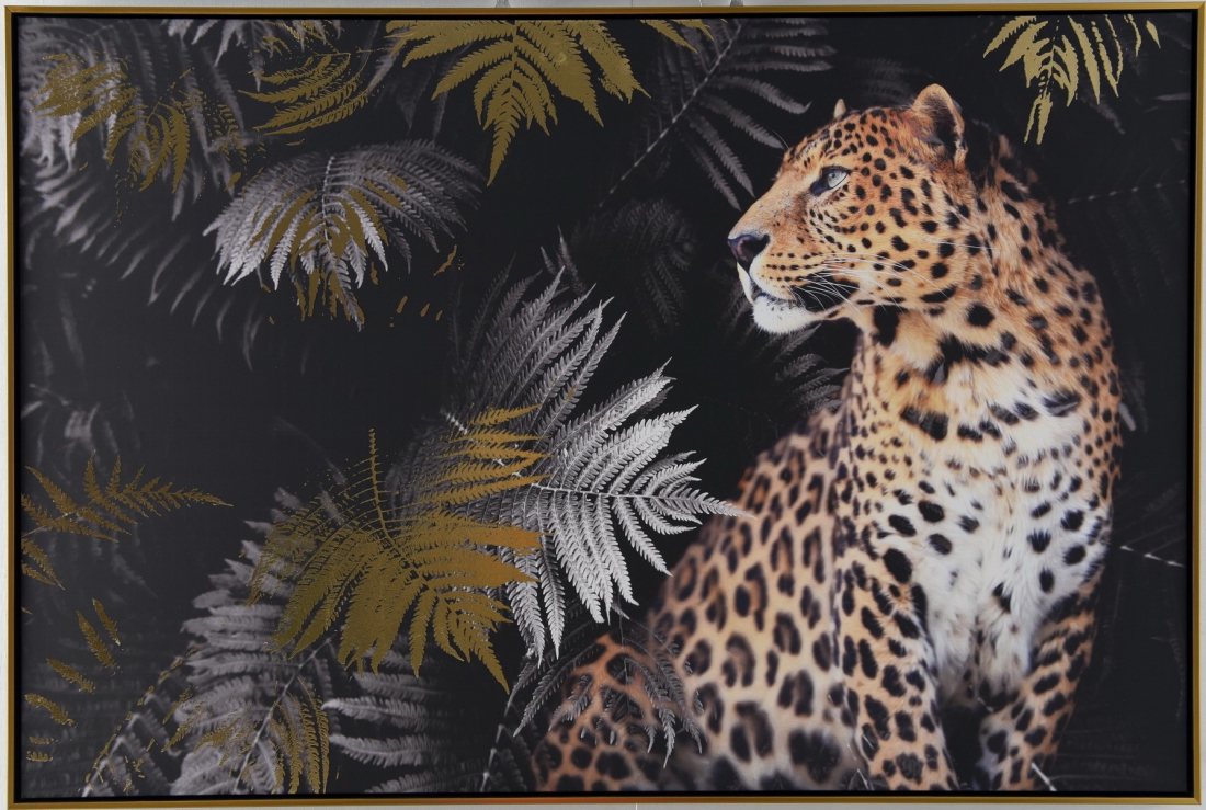 Schilderij luipaard 82x122