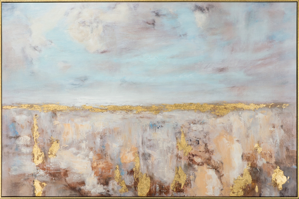 Schilderij golden horizon met lijst 80x120