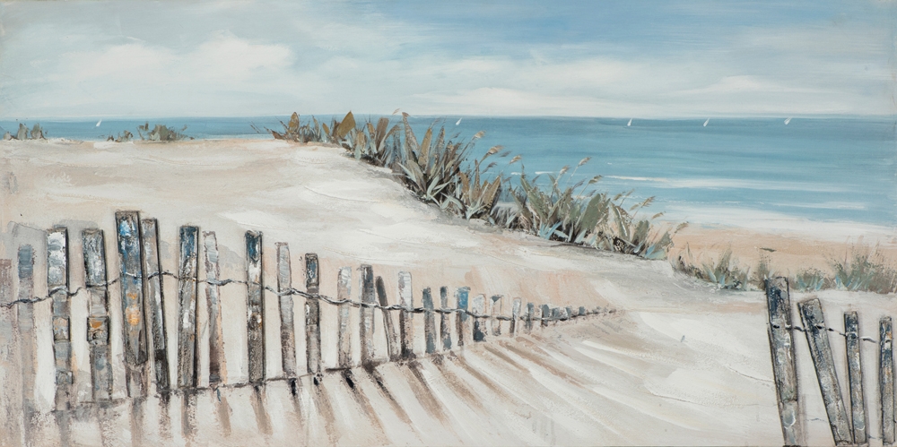 Schilderij strand  en duinen 70x140 