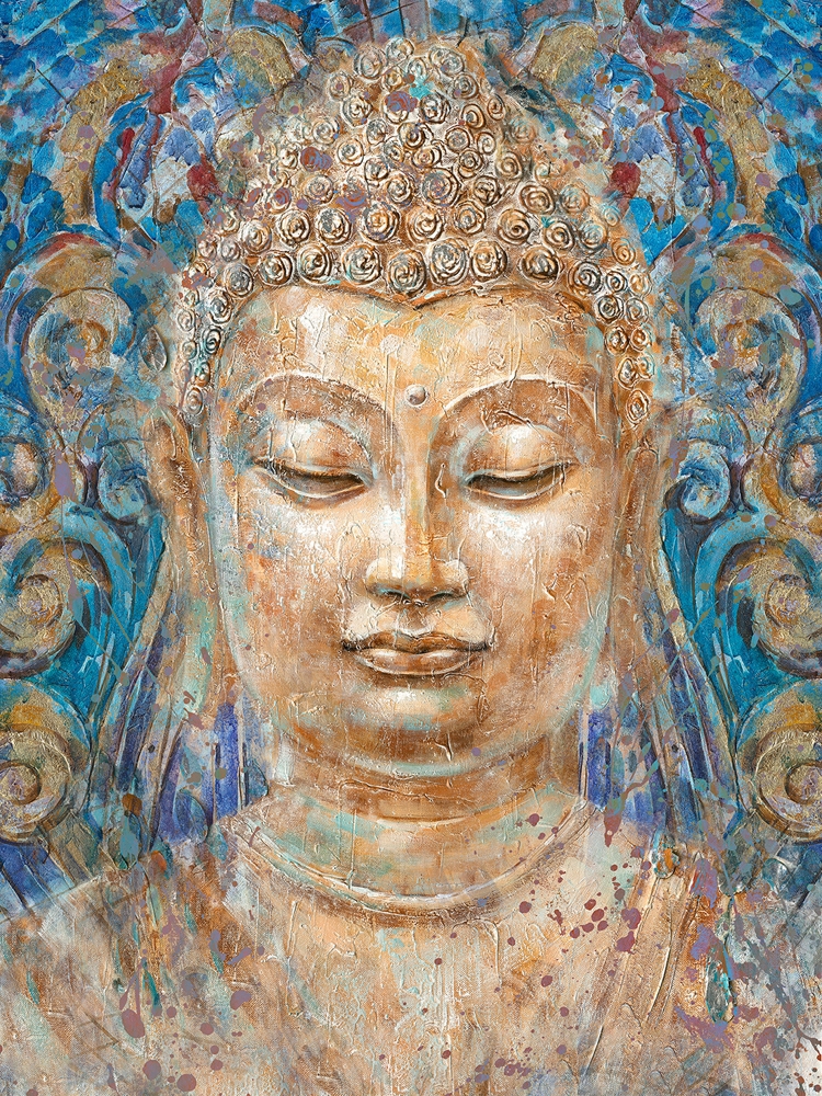Schilderij boeddha 90x120 