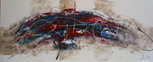 schilderij abstract 50x120