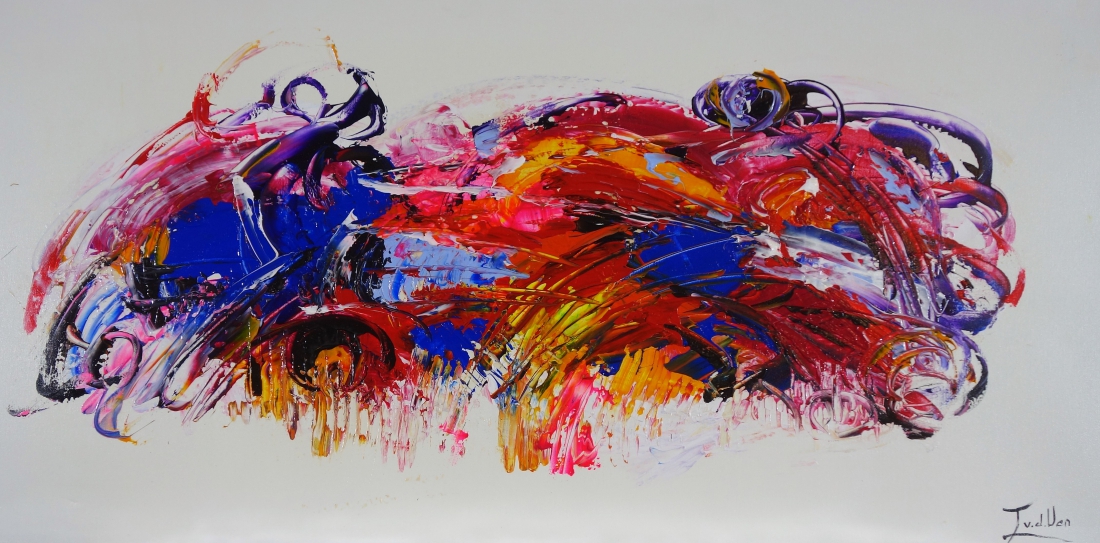 schilderij abstract 60x120