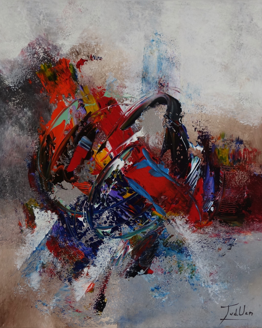 Schilderij abstract 50x60