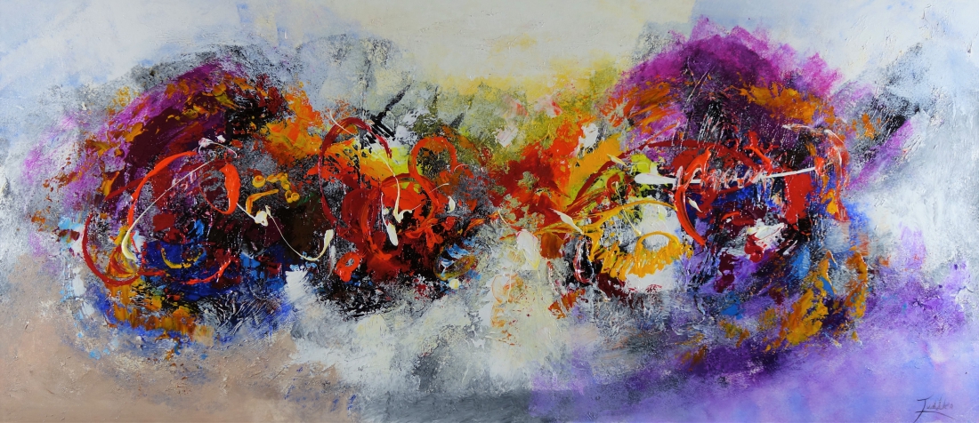  Schilderij abstract 80x180