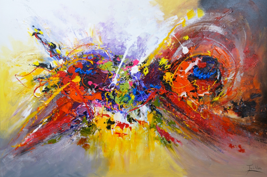 Schilderij abstract 100x150