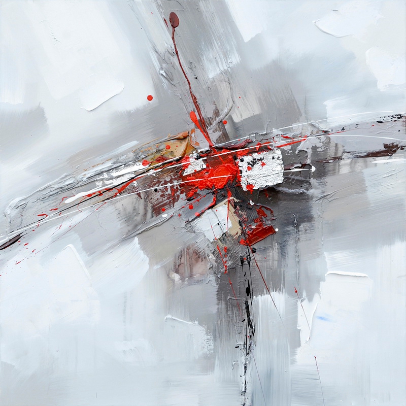 Schilderij abstract 80x80