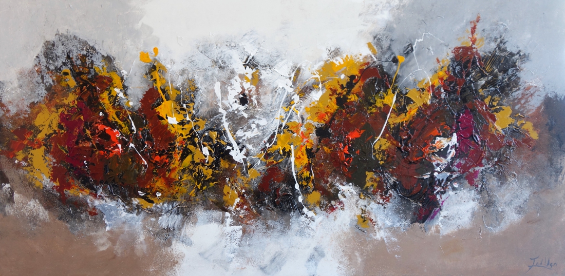  Schilderij abstract 100x200