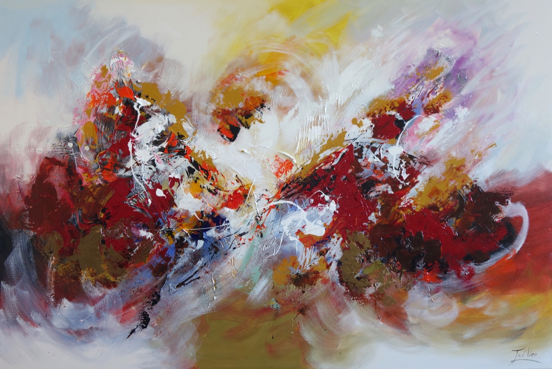 Schilderij abstract 100x150