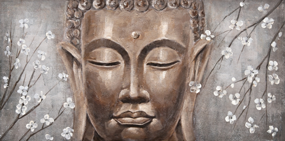Schilderij boeddha 60x120