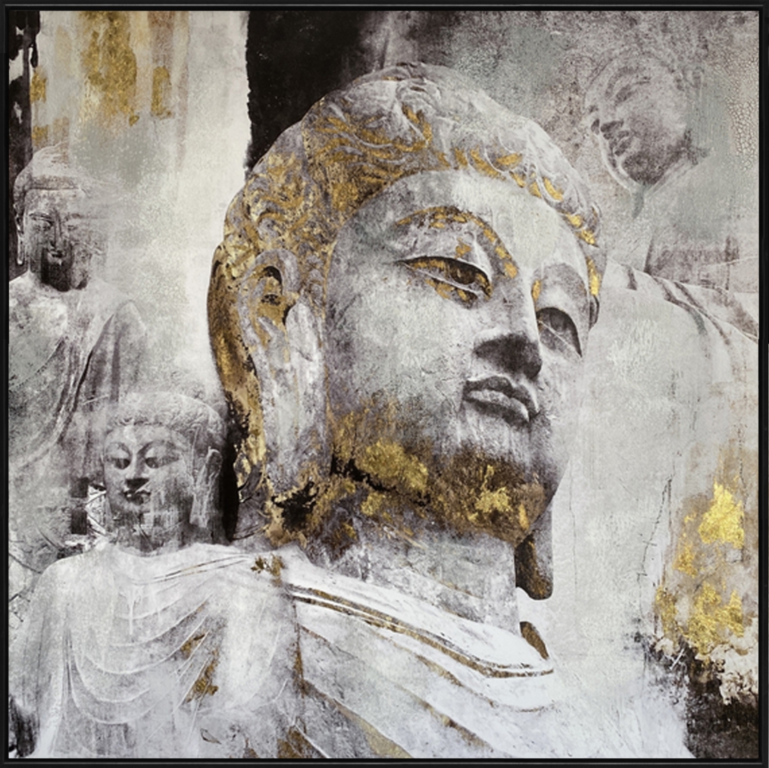 Schilderij boeddha 102x102