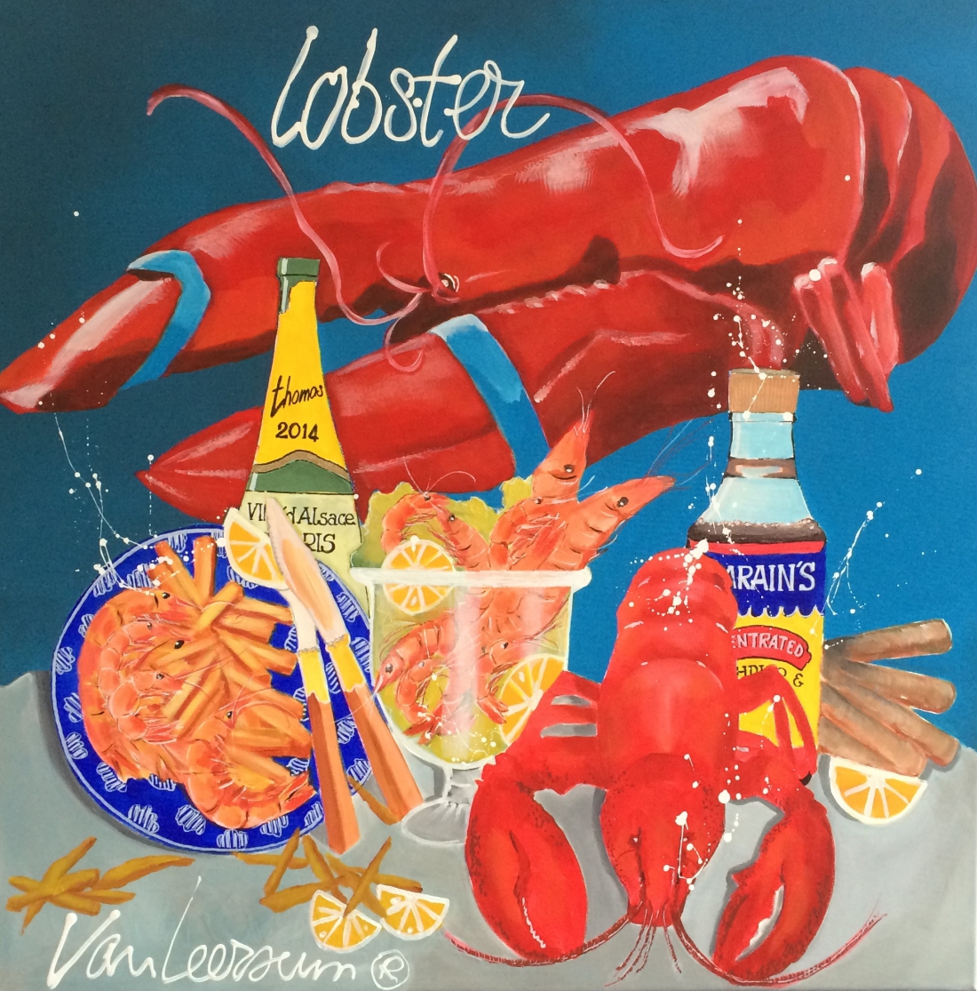 El van Leersum origineel 'Lobster' 80x80