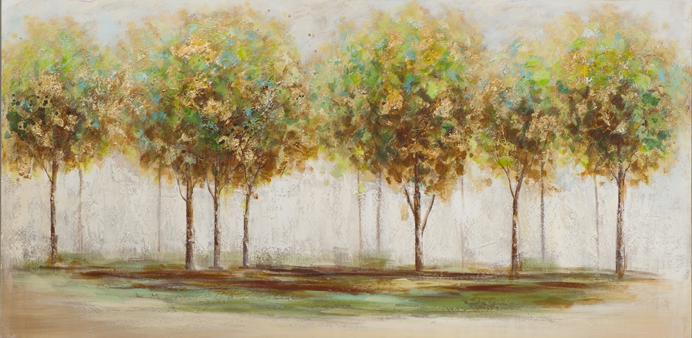 schilderij bomen 70x140