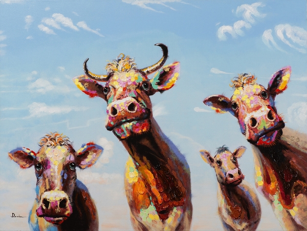schilderij koeien 90x120