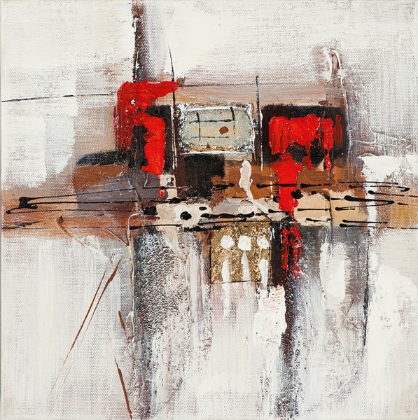 Schilderij abstract 25x25