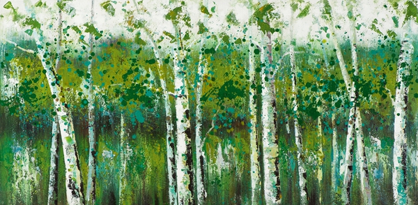 Schilderij Bomen 70x140