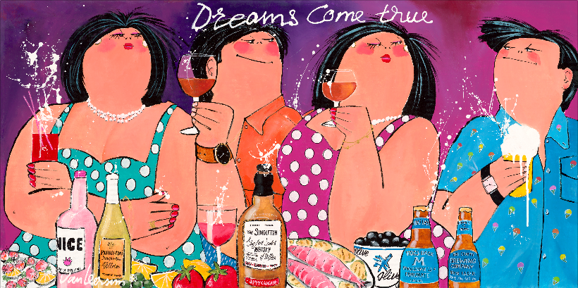 Dikke Dames 'Dreams come true' 70x140 
