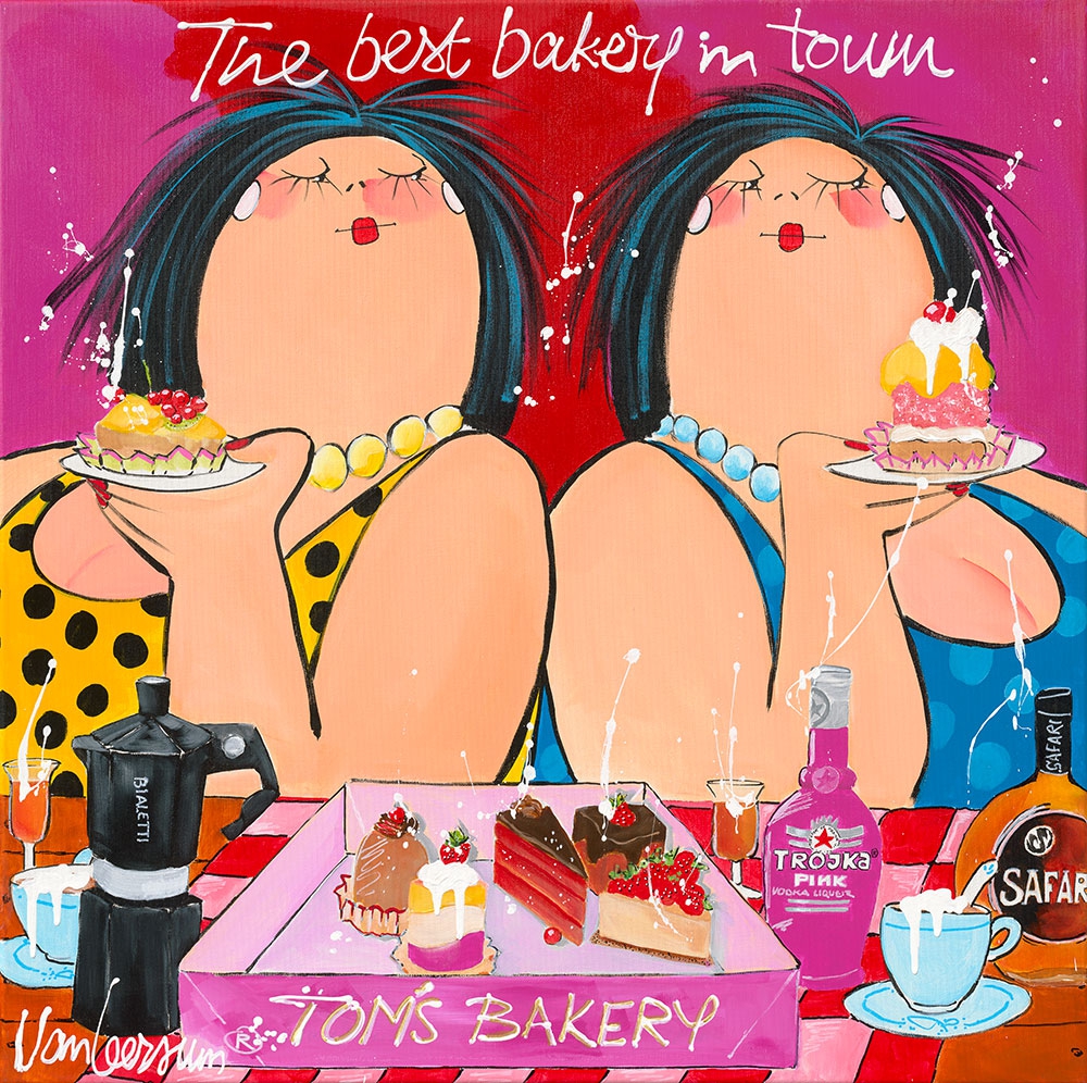 Dikke Dames 'The best bakery in town' 70x70