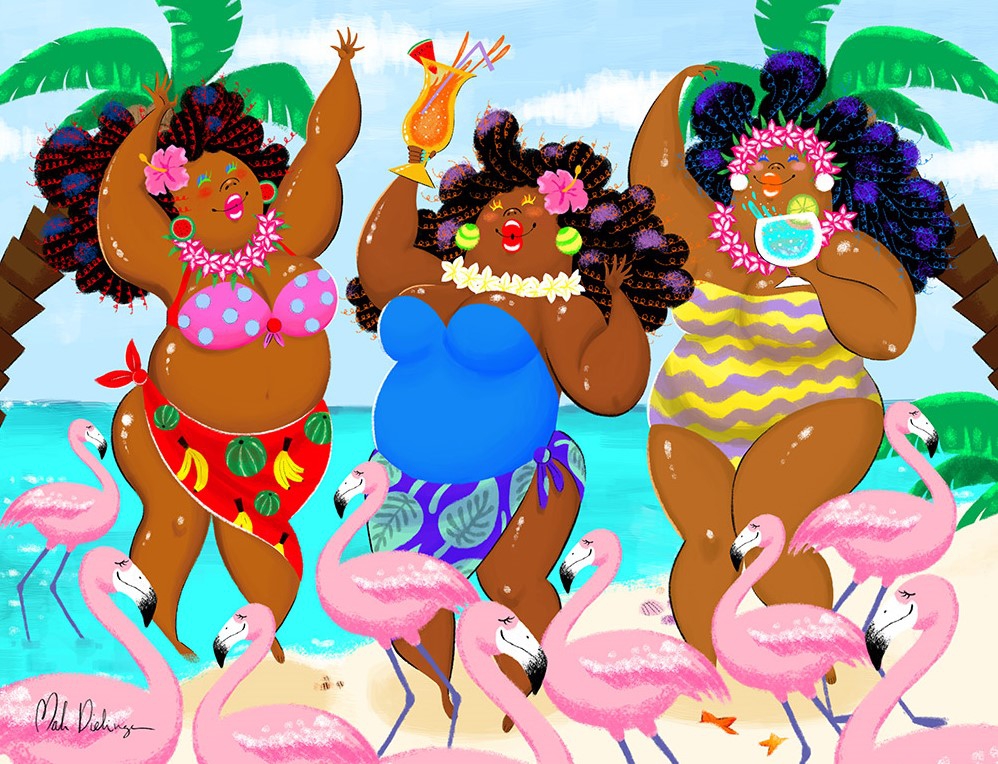 Big Mama's Beach Party 75x100