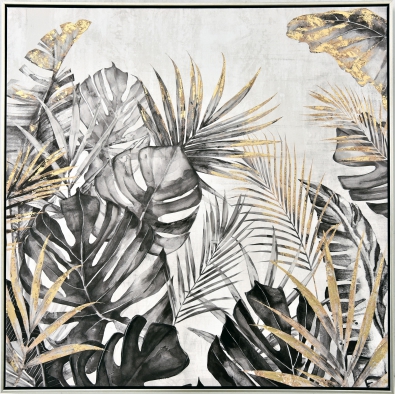 Schilderij botanisch 82x82