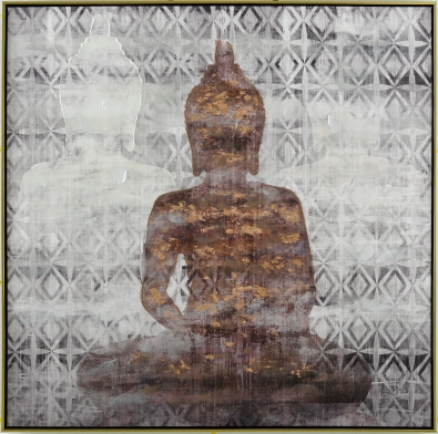 Schilderij boeddha 102x102