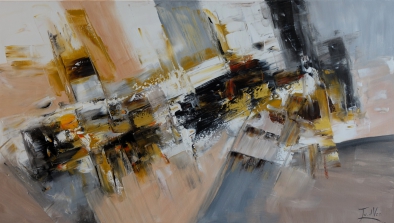 Schilderij abstract 80x140