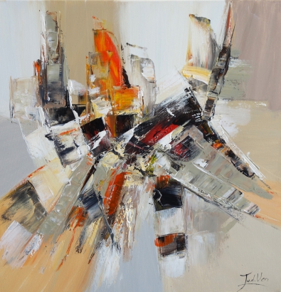 schilderij abstract 70x70