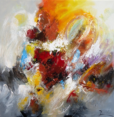 schilderij abstract 70x70