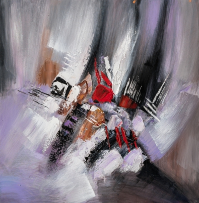 Schilderij abstract 74x74