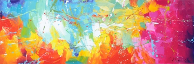 schilderij abstract 50x150