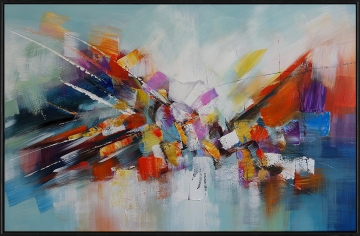 Schilderij abstract 100x150