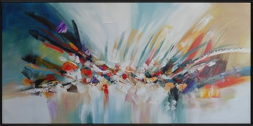 Schilderij abstract 100x200