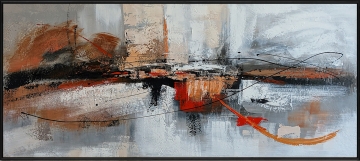 Schilderij abstract 80x180