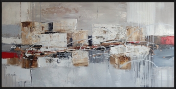 Schilderij abstract  modern 100x200
