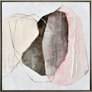 Schilderij abstract 82x82