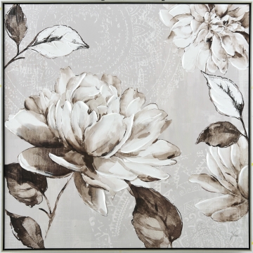Schilderij bloemen 102x102
