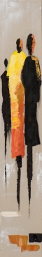 Schilderij figuratief 25x150
