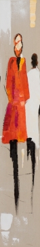 Schilderij figuratief 25x150
